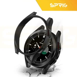 کاور اسپریگ مدل PC Guard Bump مناسب برای ساعت هوشمند سامسونگ Galaxy Watch 4 Classic 46mm به همراه محافظ صفحه نمایش