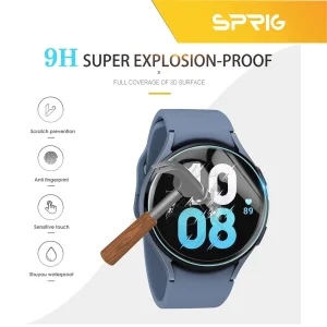 کاور اسپریگ مدل PC Guard Bump مناسب برای ساعت هوشمند سامسونگ Galaxy Watch 4 Classic 46mm به همراه محافظ صفحه نمایش