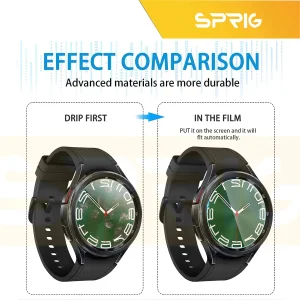 کاور اسپریگ مدل SPG مناسب برای ساعت هوشمند سامسونگ Galaxy Watch 6 Classic 43mm به همراه محافظ صفحه نمایش