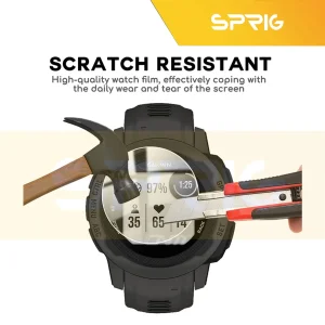 محافظ صفحه نمایش شیشه ای اسپریگ مدل SH-SP مناسب برای ساعت هوشمند گارمین Instinct 2 Solar بسته سه عددی