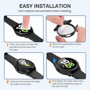 کاور لیتوو مدل Protector مناسب برای ساعت هوشمند سامسونگ Galaxy Watch 4 40mm / Watch 5 40mm به همراه محافظ صفحه نمایش