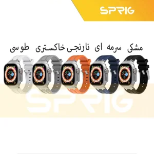 بند اسپریگ مدل Luxury AP مناسب برای اپل واچ سری 1/2/3/4/5/6/7/8/SE/ULTRA سایز 42/44/45/49 میلی متری