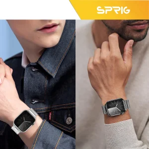بند اسپریگ مدل 3Bead MixC مناسب برای اپل واچ سایز 46 mm سری 10 مجموعه دو عددی
