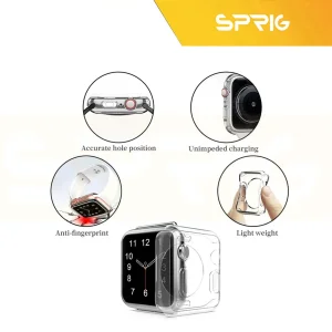 کاور اسپریگ مدل Clear Protective مناسب برای اپل واچ Series 10 42mm Aluminum