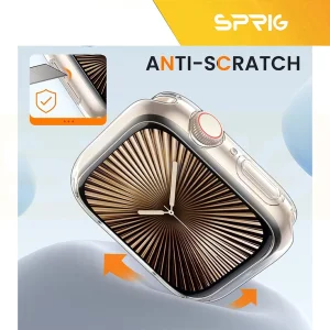 کاور اسپریگ مدل Clear Protective مناسب برای اپل واچ Series 10 42mm Aluminum
