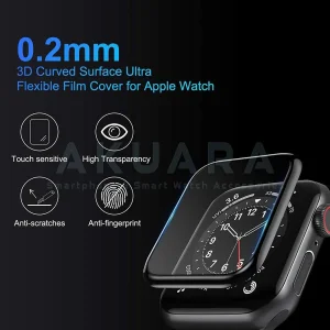 محافظ صفحه نمایش آکوآرا مدل PMMA مناسب برای اپل واچ سری SE/7/8/9 سایز 41mm