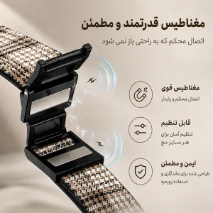 بند آلتیمیت شیلد مدل Vintage مناسب برای اپل واچ 44/45/46/49 میلی متری سری SE1/SE2/SE3/4/5/6/7/8/9/10/11/Ultra/Ultra2/Ultra3