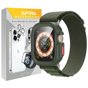 بند اسپریگ مدل Alpine Amizze مناسب برای اپل واچ Ultra / Ultra 2 49mm به همراه کاور