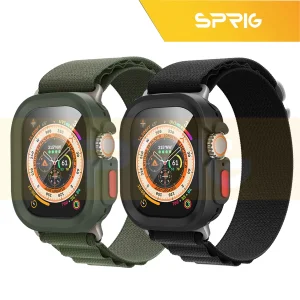 بند اسپریگ مدل Alpine Amizze مناسب برای اپل واچ Ultra / Ultra 2 49mm به همراه کاور