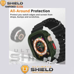 کاور آلتیمیت شیلد مدل SIC Armor UL مناسب برای اپل واچ سری 7/8/9 سایز 45 میلی متری به همراه محافظ صفحه نمایش