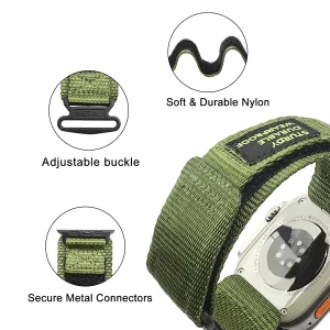بند راینو مدل Tactical Nylon مناسب برای اپل واچ Ultra / Ultra 2 سایز 49 میلی متری