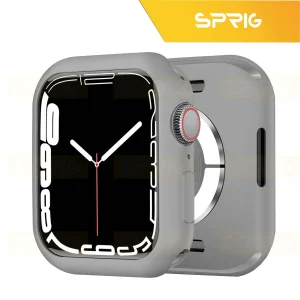 بند اسپریگ مدل Spig Protection مناسب برای اپل واچ سری 7/8/9 سایز 41 میلی متری به همراه کاور