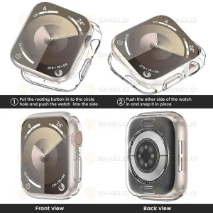 کاور آلتیمیت شیلد مدل Transparent GRD مناسب برای اپل واچ Series 11 42mm