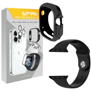 بند اسپریگ مدل Perfect Set مناسب برای اپل واچ Ultra 49mm / Ultra 2 49mm به همراه کاور