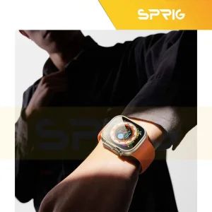 محافظ صفحه نمایش شیشه‌ای اسپریگ مدل Full Glass مناسب برای اپل واچ Ultra / Ultra 2 49mm