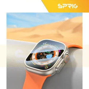 محافظ صفحه نمایش شیشه‌ای اسپریگ مدل Full Glass مناسب برای اپل واچ Ultra / Ultra 2 49mm