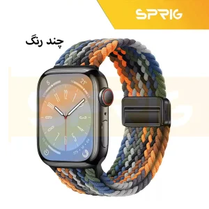 بند اسپریگ مدل Magnetic loop Braided مناسب برای اپل واچ سری Se/1/2/3/4/5/6/7/8/9/Ultra/Ultra2 سایز 42/44/45/49mm
