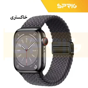 بند اسپریگ مدل Magnetic loop Braided مناسب برای اپل واچ سری Se/1/2/3/4/5/6/7/8/9/Ultra/Ultra2 سایز 42/44/45/49mm
