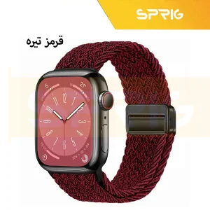 بند اسپریگ مدل Magnetic loop Braided مناسب برای اپل واچ سری Se/1/2/3/4/5/6/7/8/9/Ultra/Ultra2 سایز 42/44/45/49mm