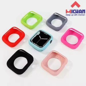 کاور میچان مدل Soft silicone مناسب برای اپل واچ سری Se/6/7/8/9 سایز 41 میلی متری