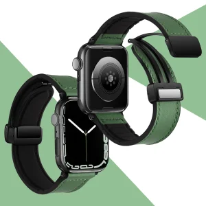 بند آکوآرا مدل Leather SicMag مناسب برای اپل واچ 42 میلیمتری سری 10/11