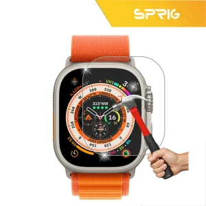 محافظ صفحه نمایش شیشه‌ای اسپریگ مدل SH-SP مناسب برای اپل واچ Ultra 2 بسته سه عددی