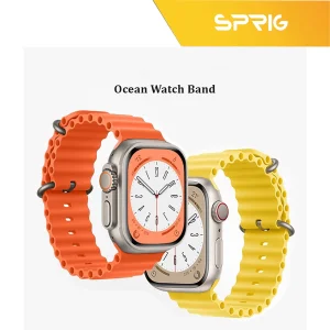بند اسپریگ مدل Ocean مناسب برای اپل واچ Series 9 45 میلی متری