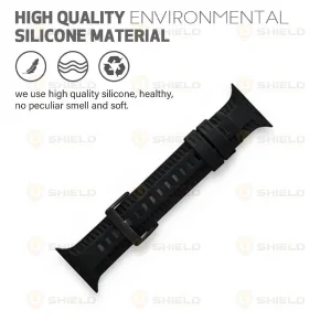 بند آلتیمیت شیلد مدل Rugged Tire مناسب برای اپل واچ 42 میلی متری سری 10/11 به همراه کاور