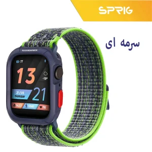 بند اسپریگ مدل Nylon NK Rugged مناسب برای اپل واچ 44/45 میلی متری سری se/1/2/3/4/5/6/7/8/9 به همراه کاور