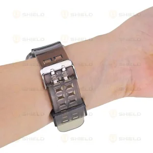 بند آلتیمیت شیلد مدل Transparent Shock مناسب برای اپل واچ 49 mm سری Ultra / Ultra 2 به همراه کاور