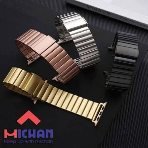 بند میچان مدل Stainless REC مناسب برای اپل واچ سری سایز /42/44/45/46/49 میلی متری