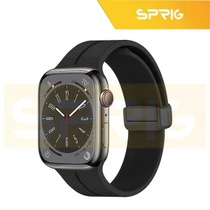 بند اسپریگ مدل Magnetic silicon مناسب برای اپل واچ سری 1/2/3/4/5/6/7/8/SE/ULTRA سایز 42/44/45/49 میلی متری