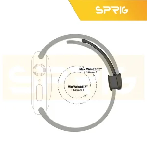 بند اسپریگ مدل Magnetic silicon مناسب برای اپل واچ سری 1/2/3/4/5/6/7/8/SE/ULTRA سایز 42/44/45/49 میلی متری