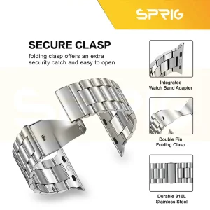 بند اسپریگ مدل 3Bead SP مناسب برای اپل واچ سری 7/8/9 سایز 45 میلی متری