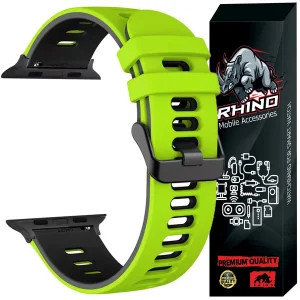 بند راینو مدل Dual Color مناسب برای اپل واچ Ultra / Ultra 2 سایز 49 mm