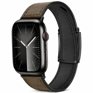 بند اسپریگ مدل Leather SGK مناسب برای اپل واچ 42/44/45/46/49mm سری SE1/SE2/SE3/4/5/6/7/8/9/10/11/Ultra/Ultra2/Ultra3