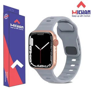 بند میچان مدل Silicone Sport مناسب برای اپل واچ سری 1/2/3/4/5/6/7/8/9/10/SE/ULTRA سایز 44/45/46/49 میلی متری