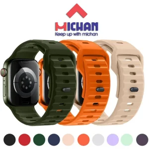 بند میچان مدل Silicone Sport مناسب برای اپل واچ سری 1/2/3/4/5/6/7/8/9/10/SE/ULTRA سایز 44/45/46/49 میلی متری