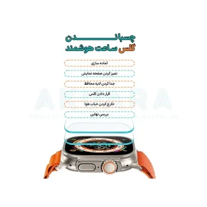 محافظ صفحه نمایش آکوآرا مدل PMMA مناسب برای اپل واچ سری 7 سایز 41mm