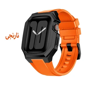 بند اسپریگ مدل GLD Style مناسب برای اپل واچ 44/45 میلی متری سری 4/5/6/7/8/9/SE/SE2/SE3 به همراه کاور