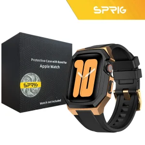 بند اسپریگ مدل GLD Style مناسب برای اپل واچ 44/45 میلی متری سری 4/5/6/7/8/9/SE/SE2/SE3 به همراه کاور