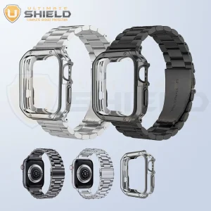 بند آلتیمیت شیلد مدل 3BLX مناسب برای اپل واچ Series SE 2022 Aluminum Case 40mm / SE 2021 Aluminum Case 40mm / Series 5 40mm / Series 6 40mm / Series 4 40mm به همراه کاور