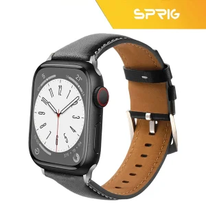 بند اسپریگ مدل SMP Leather مناسب برای اپل واچ سری 7/8/9 سایز 41 میلی متری