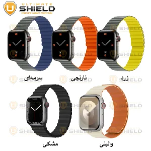 بند آلتیمیت شیلد مدل SIC Link UL GY مناسب برای اپل واچ سری Se/1/2/3/4/5/6/7/8/9/Ultra/Ultra2 سایز 42/44/45 میلی متری