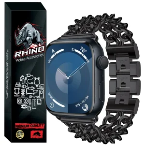 بند راینو مدل Cartier مناسب برای اپل واچ سری 1/2/3/4/5/6/7/8/9/SE/ULTRA سایز 42/44/45/49 میلی متری