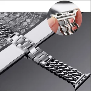 بند راینو مدل Cartier مناسب برای اپل واچ سری 1/2/3/4/5/6/7/8/9/SE/ULTRA سایز 42/44/45/49 میلی متری