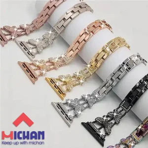 بند میچان مدل Butterfly مناسب برای اپل واچ 41/40/38 میلیمتر