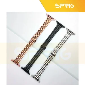 بند اسپریگ مدل 7Bead Thin مناسب برای اپل واچ سری 1/2/3/4/5/6/7/8/9/SE سایز 42/44/45 میلی متری