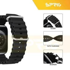 بند اسپریگ مدل Perfect Set Ocean مناسب برای اپل واچ Ultra / Ultra 2 49mm به همراه کاور