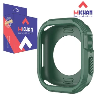 کاور میچان مدل Hard silicone مناسب برای اپل واچ سری Se/4/5/6/7/8/9 سایز 41/40 میلی متری